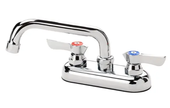 11-406L  Silver Series 4" Center Deck Mount Faucet with 6" Spout VALVE