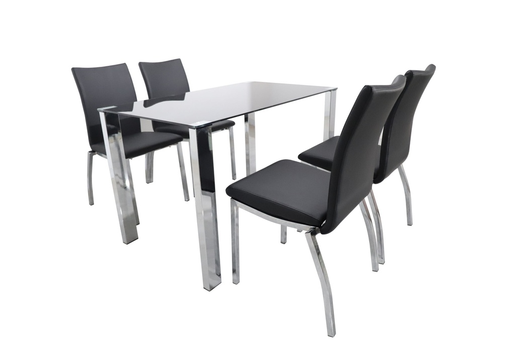 DAVID DINING SET  2177 CHAIRS  WHITE BLACK GREY RED