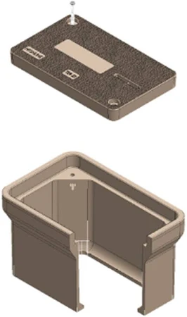 1118-12 POLYMER CONCRETE ENCLOUSURES 11X18 T22 [ BOX Y COVER ]