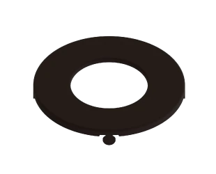 WFRL-TRIM-4R-BRS WAFER 4" TRIM ROUND SMOOTH BRONZE RAB