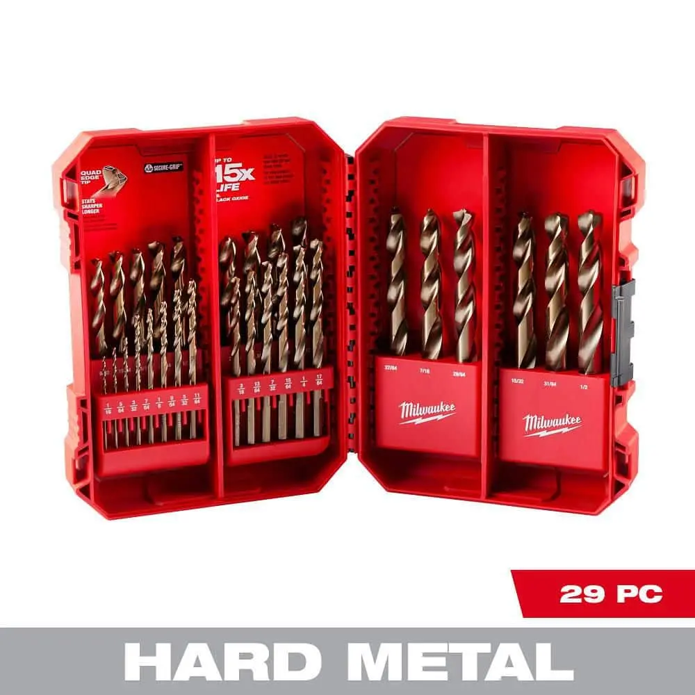 48-89-2332 Milwaukee Cobalt Red Helix Drill Bit Set for Drill Drivers (29-Piece)