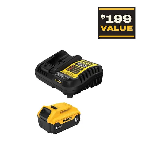 20V MAX Lithium-Ion 6.0 Ah Battery Pack and Charger Kit for DEWALT-