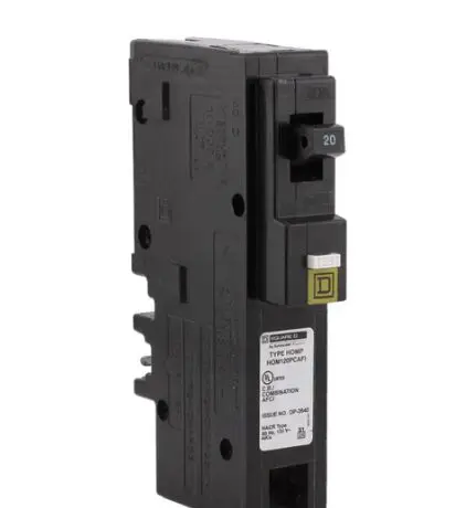 [HOM120PCAFI] 1-Pole 20A 120VAC AFCI Circuit Breaker for Square D Homeline Panels-