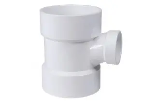 71142  4" X 4" X 2" REDUCING SANITARY TEE