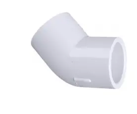30615 45527 1-1/2" 45° ELBOW PVC CH 40
