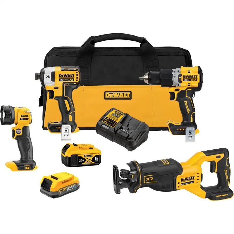 DCK449E1P1   JUEGO DE COMBINACION DE 4 HERRAMIENTAS SIN ESCOBILLAS XR    DEWALT  KIT
