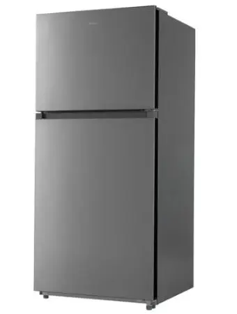 MRT18S3AST   Midea 18 CF Top Mount Refrigerator, Glass Shelves, Ice Maker Ready, ESTAR - Stainless STEEL