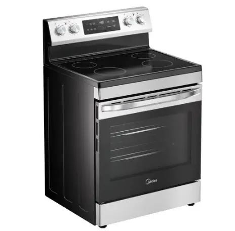 MER30S2AST  Midea 30" Electric Range with Steam Clean - Stainless STOVE