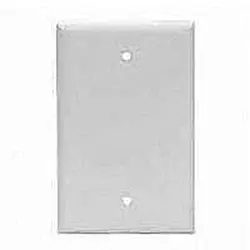 86851 Mulberry, 1-Gang Blank, Jumbo, Metal, White, Wall Plate