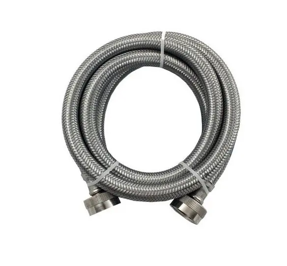 Stainless Steel Inlet Hose 3/8 in x 5 ft Female/Female-