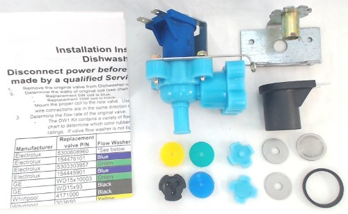 Universal Dishwasher Water Inlet Valve Replacement-