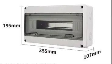 HT-18WAY CE HT Series Outdoor Waterproof Dustproof ABS Plastic MCB Junction Distribution Box Electronics Instrument Enclosure