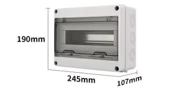 HT Series 12-Way Outdoor Waterproof Junction Distribution Box-