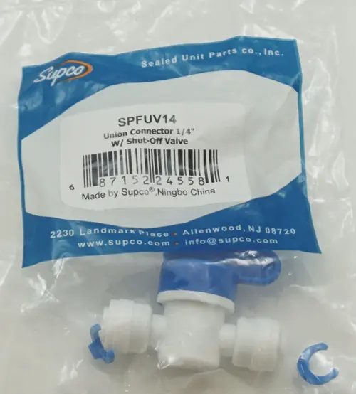 [SPFUV14P5] SPFUV14P5  1/4'' SHUT OFF VALVE ¼" 5-pack