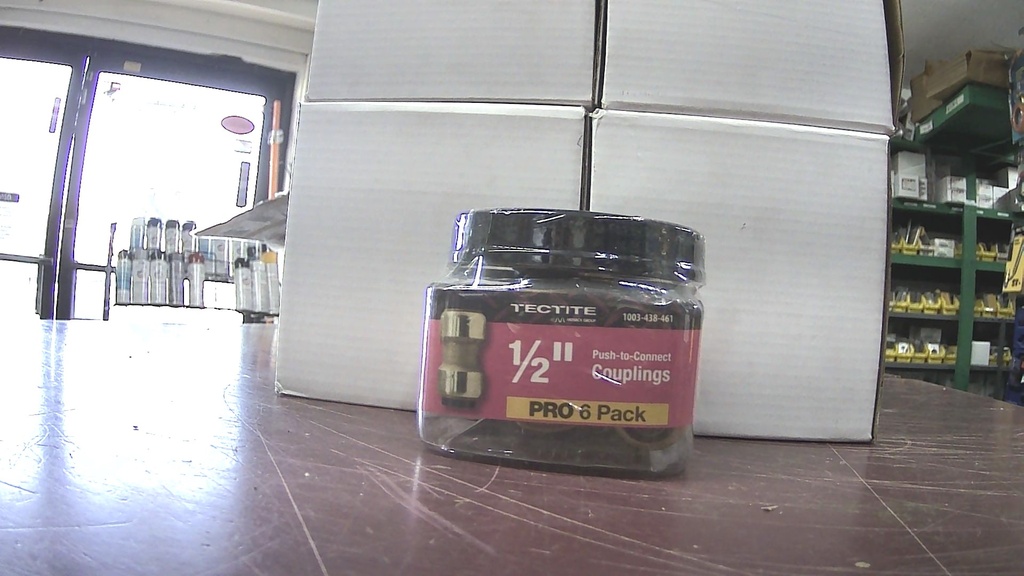 1/2" Brass Push-To-Connect Coupling – 6 Pack – (FSBC126JR6PACK)