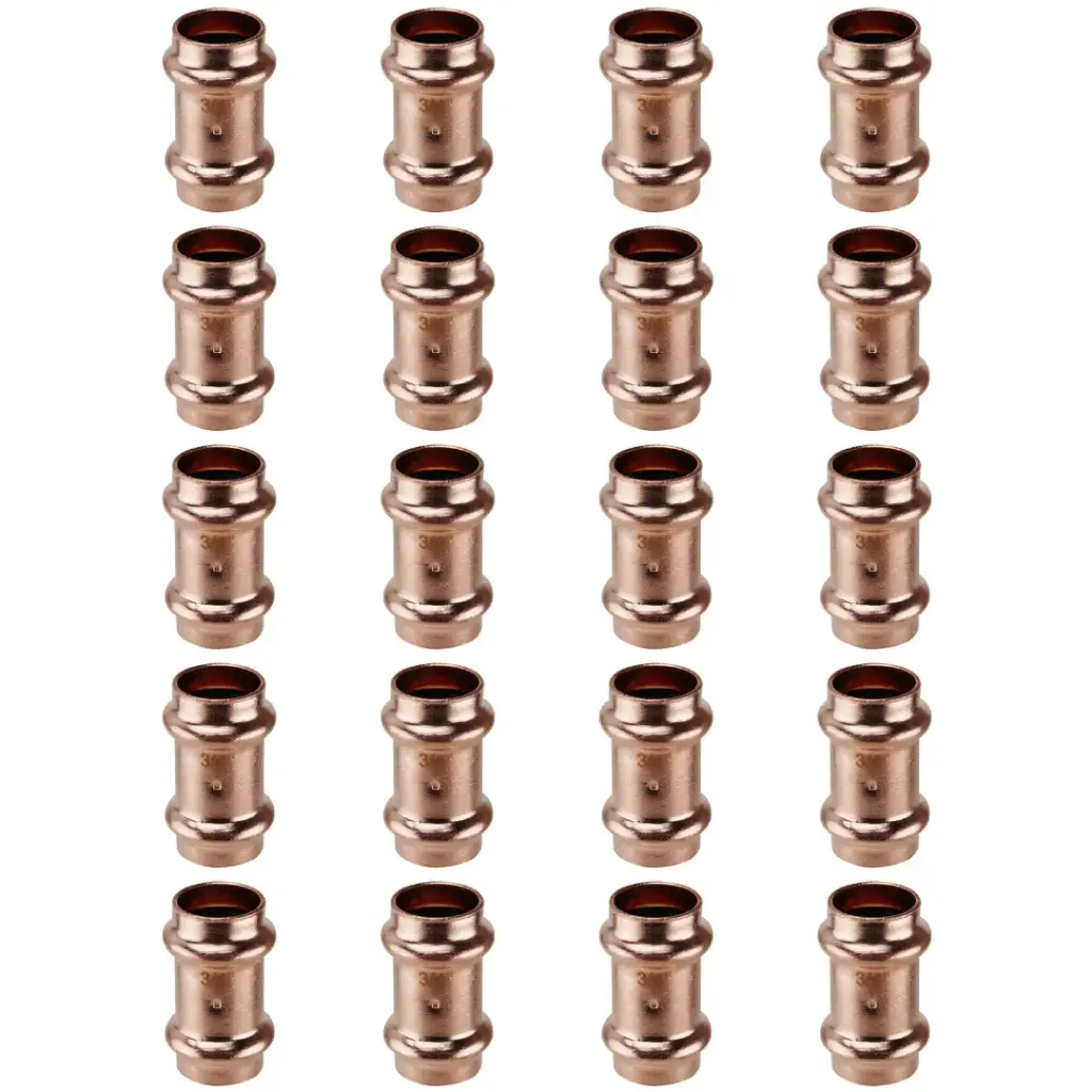 3/4" Press Coupling with Stops – 20 Pack (XPRC3420JR20PACK)