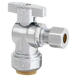 EFSV-AG-12CP38C 38989  1/2" Nom CPVC x 3/8" OD Compression Angle Valve (EFSV-AG-12CP38C)