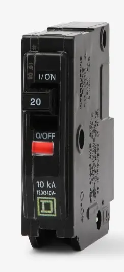 Square D QO 1-Pole 25A 120V Circuit Breaker –
