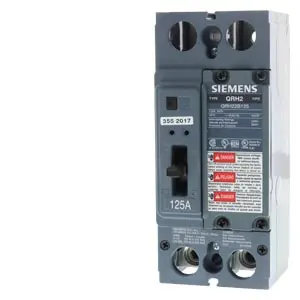 QRH22B125 SIEMENS 2 Pole, 125As, 240 Volts AC 25kAIC SIEMENSMCCBNEW