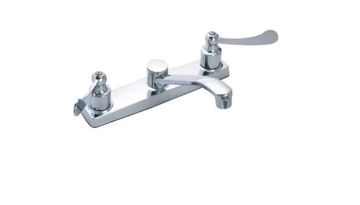 Two Wristblade Lever Kitchen Faucet