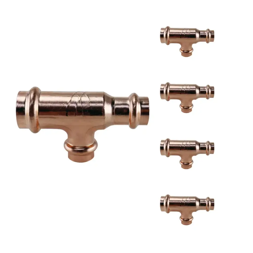 XPRT341212P5  3/4'' IN X 1/2'' IN X 1/2'' IN COPPER PRESS REDUCING TEE (5-PACK)