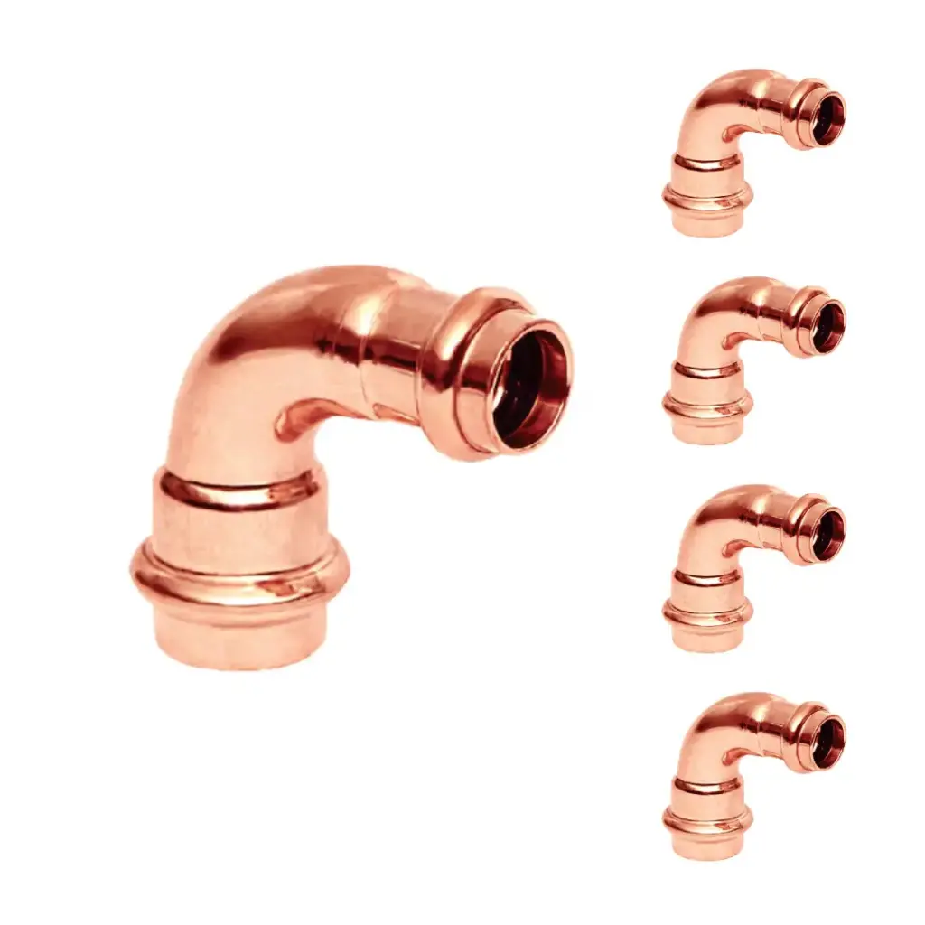 450-109P5   3/4'' TO 1/2'' ELBOW COPPER PRESS 90 REDUCING  (5-PACK)