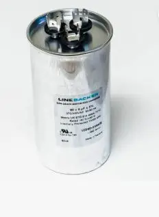 LCD80+5X440R  Dual Run A/C Capacitor, 80+5 µF, 440V
