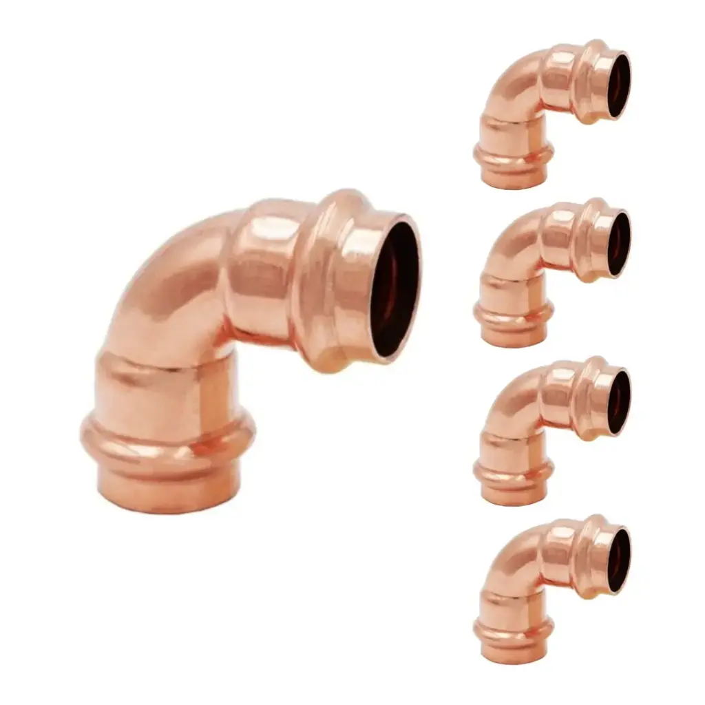 450-086P5 1-1/4''  90 COPPER PRESS SHORT RADIUS ELBOW (5-PACK)
