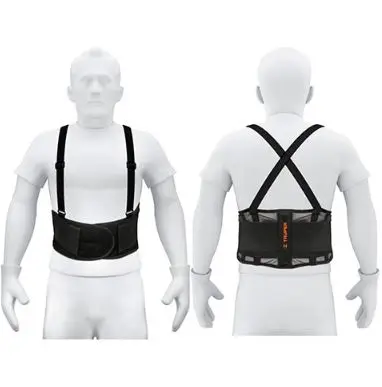 Ventilated Support Belt with Suspenders, Medium