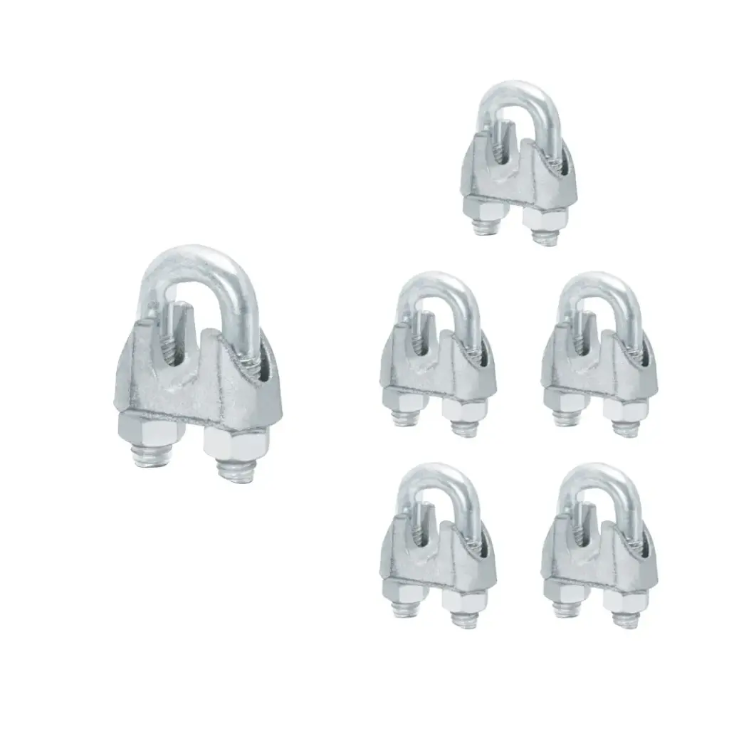 [44086NUDO-3/8] Wire Rope Clip, 3/8 in (6-Pack)