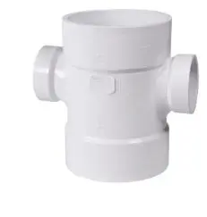 05240  4" X 2" REDUCING DOUBLE SANITARY TEE