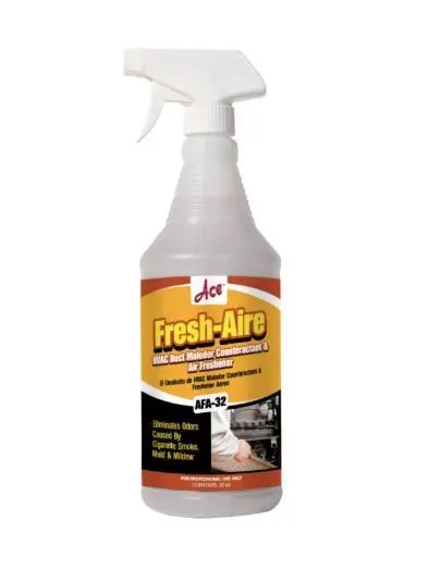 AFA-32  ACE® FRESH AIRE (AFA) Fast-acting liquid containing a malodor counteractant to chemically neutralize unpleasant odors commonly associated with HVAC systems.