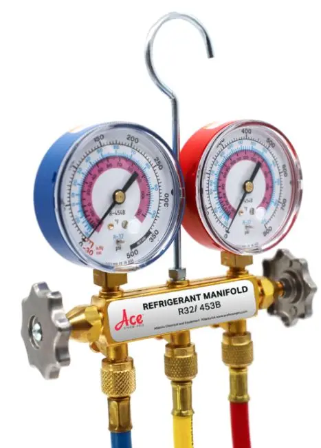 ACE-RM8  R32 / R454B Manifold & Gauges