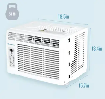 [KSTAW08CE] KSTAW08CE  8, 000 BTU, Keystone Cool Only Window AC, Remote Control 115V, 60Hz - White 