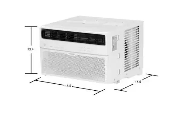 WK0813CWRU  Toshiba  8,000 BTU 115-Volt Smart Wi-Fi Touch Control Window Air Conditioner with Remote for up to 350 sq. ft. in White