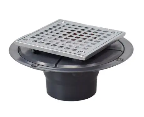 [8018] 8018  2''X3''PVC/BRASS W/SQUARE HEAD TOP SHOWER DRAIN