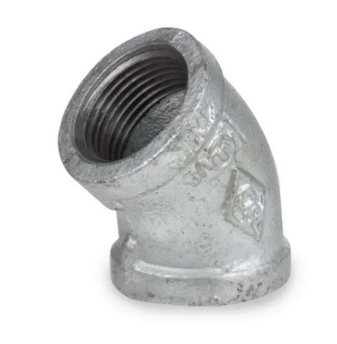 [36205] 36205  3/4'' Inch NPT Galvanized 45 Degree Elbow