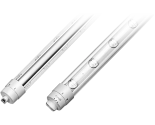 T8-7-18P2S-865-DE-BYP LINEAR TUBES 900 LUMENS T8 7W 1.5 FEET PLASTIC 2 SIDED 80CRI 6500K DOUBLE ENDED WIRING METHOD BALLAST BYPASS RAB