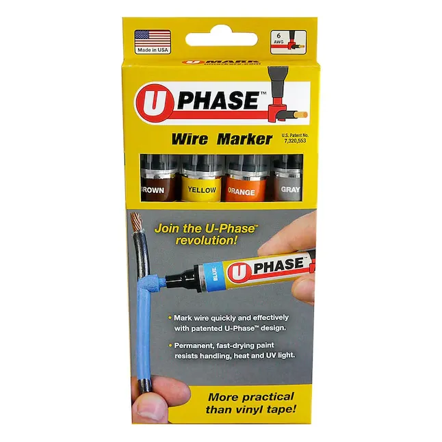 [52493] 52493  U-Phase Marker 4 Color -1ea: Brown, Yellow, Orange, & Gray (