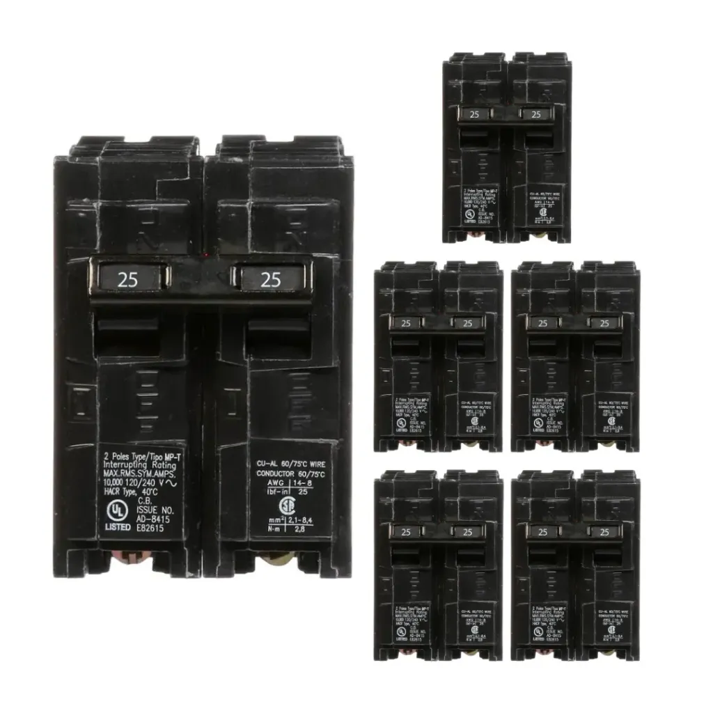 Q225PK  BREAKER .2P .25A SIEMENS (6-PACK)