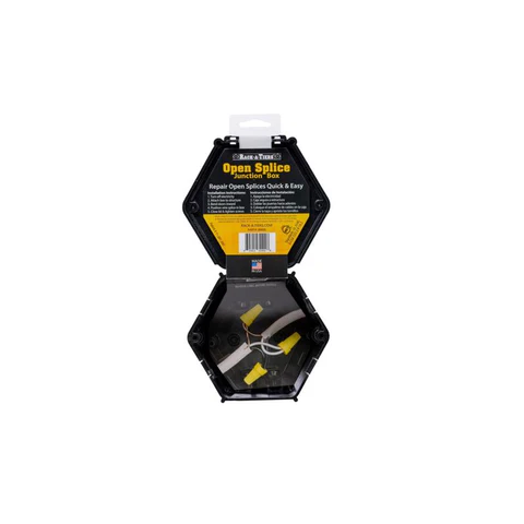JB400 OPEN SPLICE JUNCTION BOX Rack-A-Tiers Open Splice Old Work 25.8 cu in Octagon Plastic 4 gang Junction Box Black