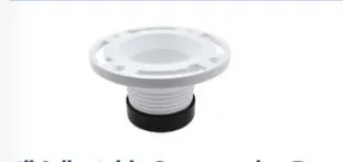 PC53-400  4'' PVC  TWIST AND SET REPAIR CLOSET FLAGE W/PLASTIC RING