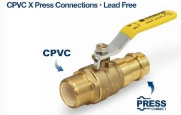 350R034-NL  3/4''CPVC X PRESS BALL VALVE