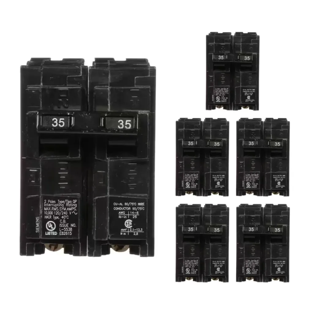 Q235PK  BREAKER .2P. 35A SIEMENS (6-PACK)