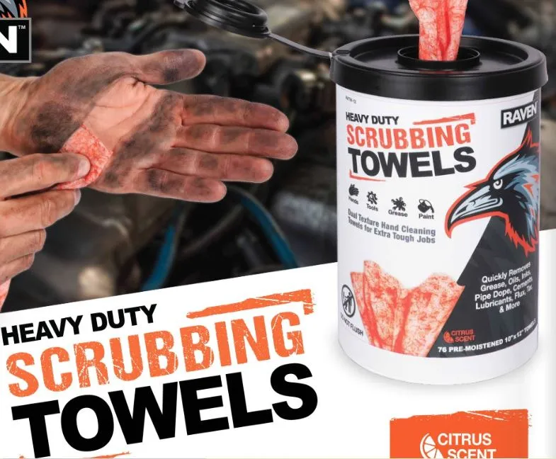 RVTW-12  HEAVY DUTY PRE MOISTENET SCRUBBING TOWELS