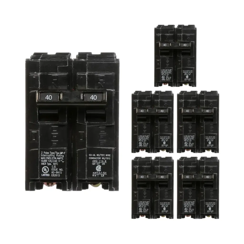 Q240PK  BREAKER. 2P .40A SIEMENS (6-PACK)