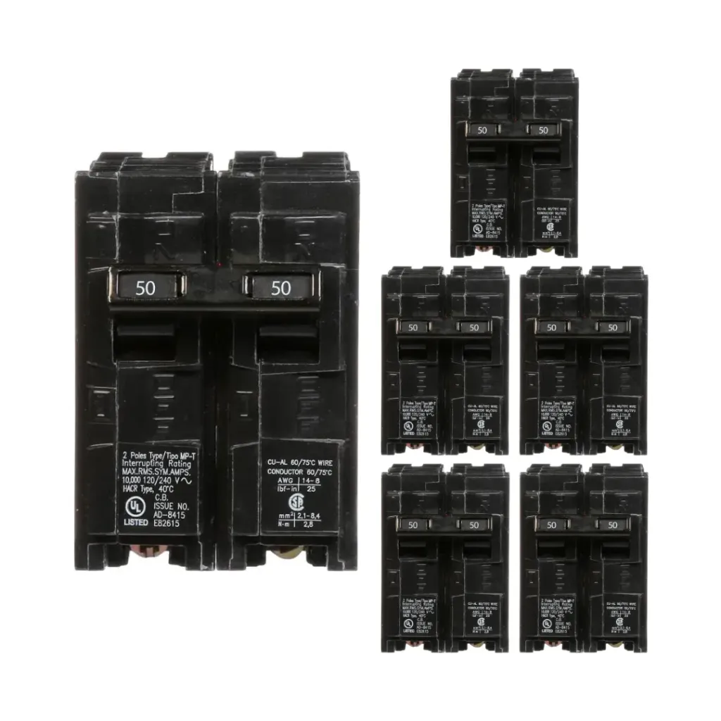 Q250PK  BREAKER -2P-50A  SIEMENS (6-PACK)