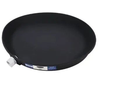 [17410] 17410  20'' PLASTIC WATER HEATER PAN 1'' PVC FITTING  BANDEJA