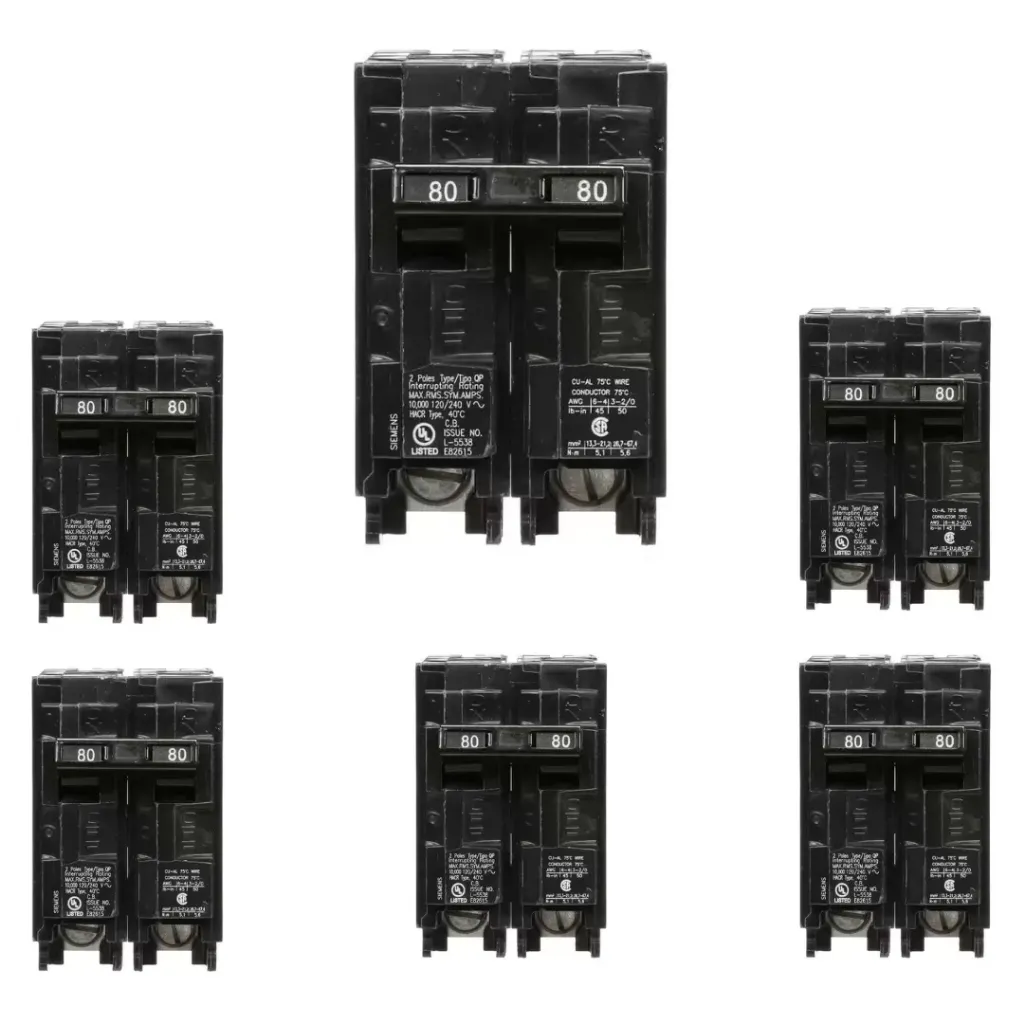 [Q280PK] Q280PK  BREAKER .2P. 80A SIEMENS (6-PACK)