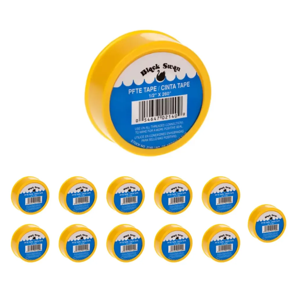 [02140PK] 02140PK  PTFE TAPE YELLOW GAS LINE 1/2'' X 260'' (12-PACK)